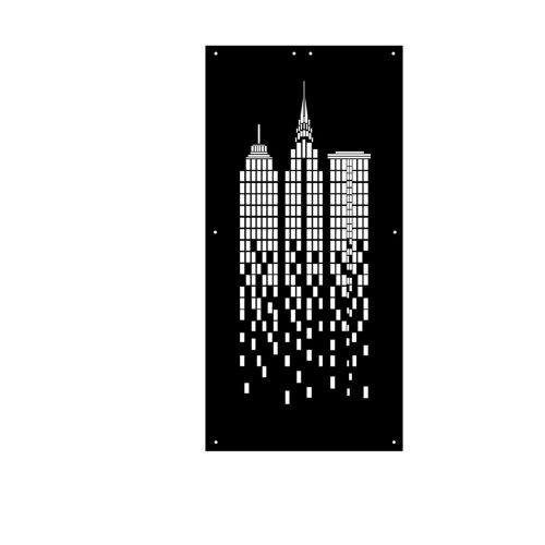 Epikasa Metal Decoration Skyscrapers 5 - Black 30x0,15x62 cm