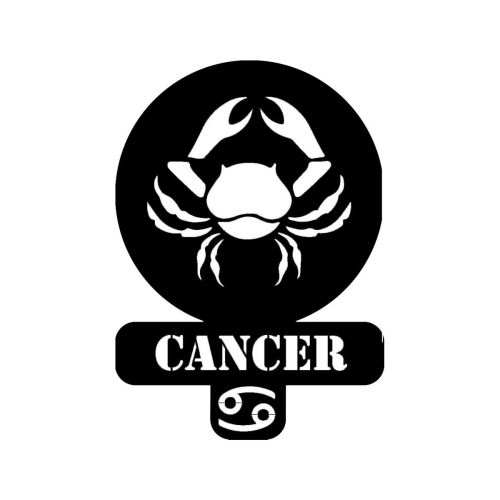 Epikasa Metal Decoration Horoscope Cancer 3 - Black 36x0,15x50 cm