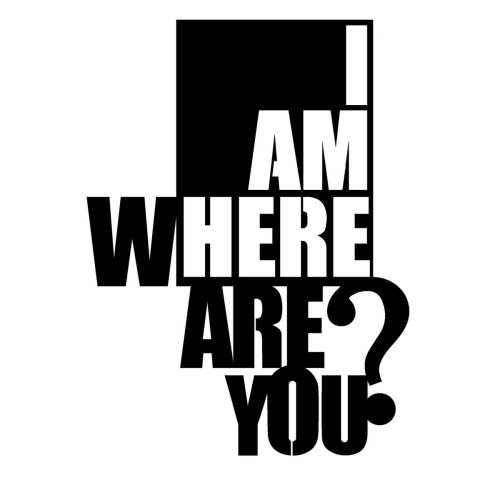 Epikasa Metal Decoration Where are you - Black 50x0,15x68 cm