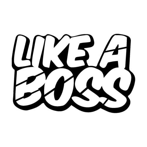 Epikasa Metal Decoration Like a Boss - Black 60x0,15x39 cm