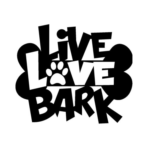 Epikasa Decorazione in metallo Live Love Bark - Nero 50x0,15x43 cm cm