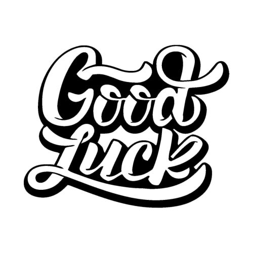 Epikasa Metal Decoration Good Luck - Black 50x0,15x48 cm