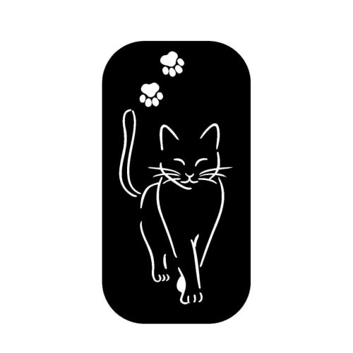 Epikasa Metal Decoration Cat 170 - Black 30x0,15x57 cm