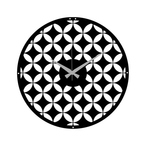 Epikasa Wall Clock Geometric 70 - Black 51x0,15x51 cm