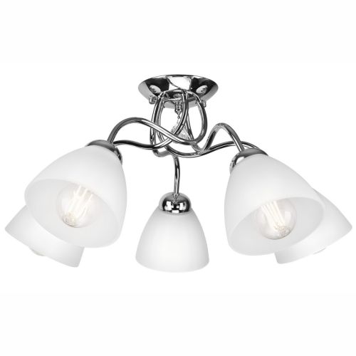 Epikasa Lampada a soffitto Miranda - Argento 31x60x60 cm