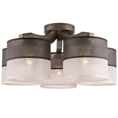 Epikasa Lampada a soffitto Andrea - Grigio 23x43x43 cm