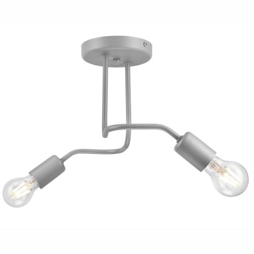 Epikasa Lampada a soffitto Charlie - Argento 26x45x32 cm