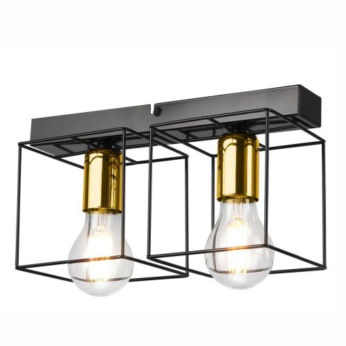 Epikasa Ceiling Lamp Mika - Black 17x32x13 cm