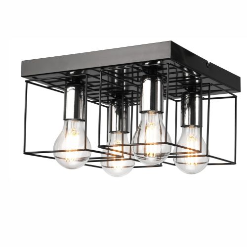 Epikasa Ceiling Lamp Mika - Black 17x30x30 cm