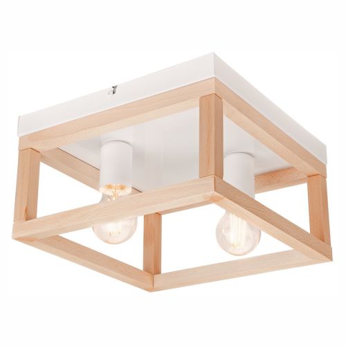 Epikasa Lampada a soffitto Villy - Marrone 17x30x30 cm