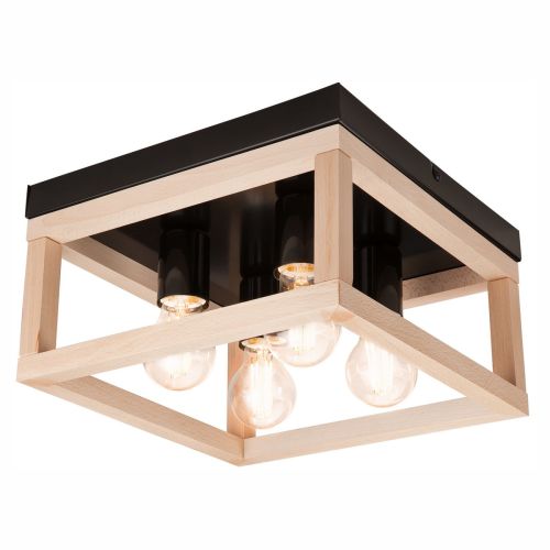 Epikasa Lampada a soffitto Villy - Marrone 16,5x30x30 cm