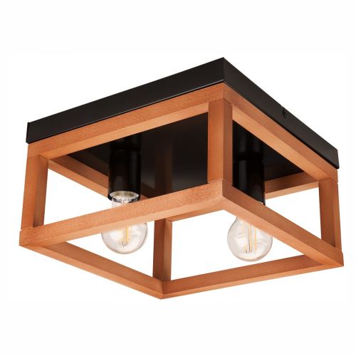 Epikasa Lampada a soffitto Villy - Marrone 16,5x30x30 cm