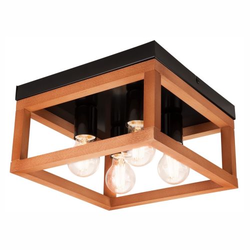 Epikasa Lampada a soffitto Villy - Marrone 16,5x30x30 cm