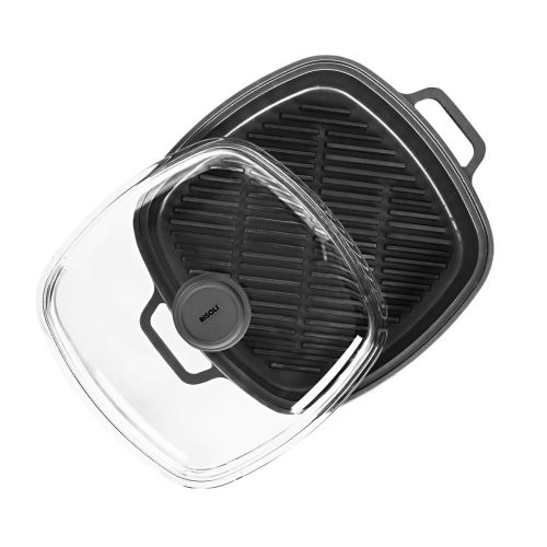 Risolì Padella Grill Vapore Explora - Nero 26x26x5,5 cm