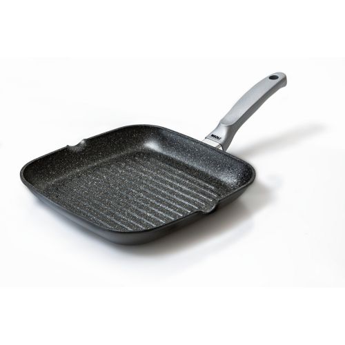 Risolì Piastra Grill Granito Premium - Antracite 26x26x4,5 cm