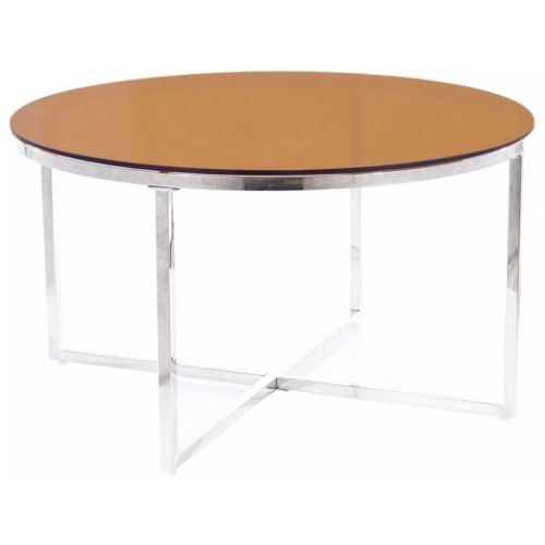 Epikasa Coffee Table Crystal - Amber 80x80x45 cm