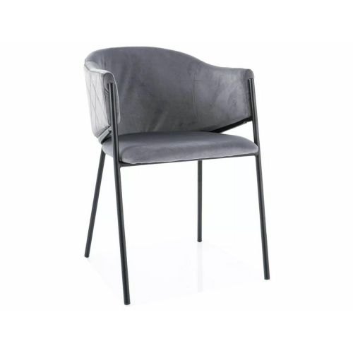 Epikasa Set di 2 Sedie Bono - Grigio 55x60x77 cm