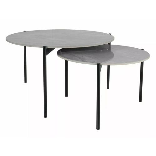 EPIKASA Coffee Table Vetro - Grey 80x80x45 cm