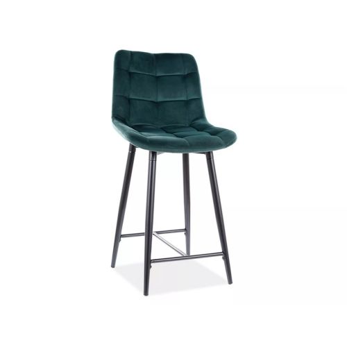 Epikasa Set di 2 Sgabelli Alti Chic - Verde 45x45x92 cm