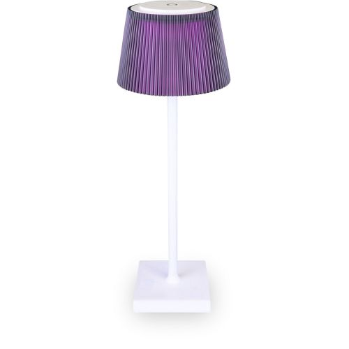 Majestic Lampada da Tavolo Ricaricabile Clelia - Viola 13x13x38 cm