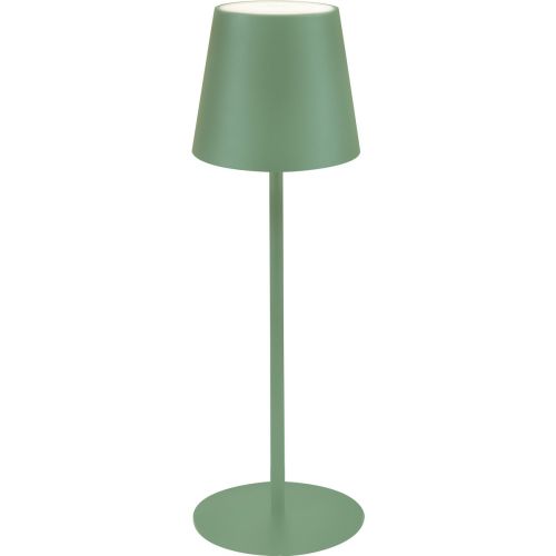 Majestic Lampada da Tavolo Ricaricabile Agata - Verde 12x12x37 cm