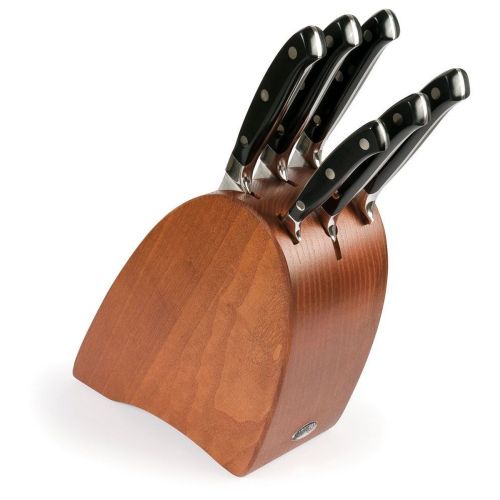 Sanelli Ceppo di Coltelli da Cucina Ergoforge - Nero 33x31x13 cm