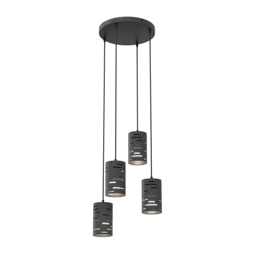 EPIKASA Lampada a Sospensione Tank - Nero 36x36x140 cm