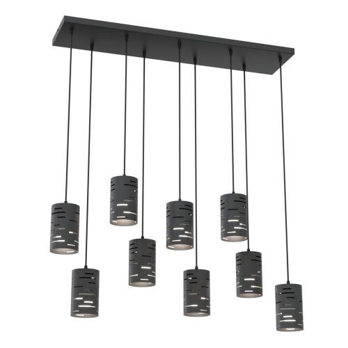 EPIKASA Lampada a Sospensione Tank - Nero 92x22x140 cm