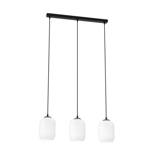 EPIKASA Lampada a Sospensione Verdi - Nero 60x14x140 cm