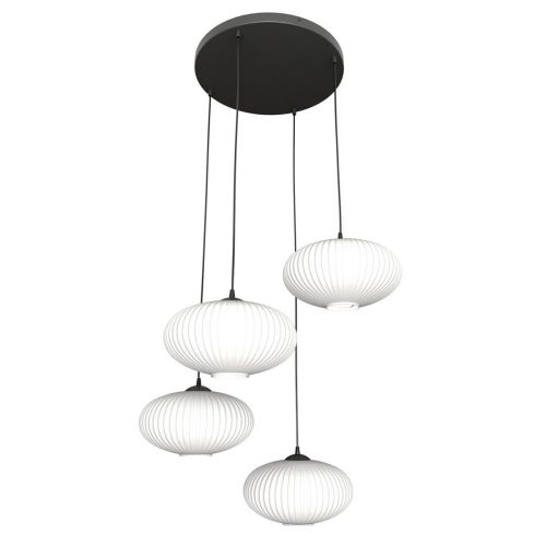 Epikasa Lampada a Sospensione Coco - Nero 200x200x200 cm