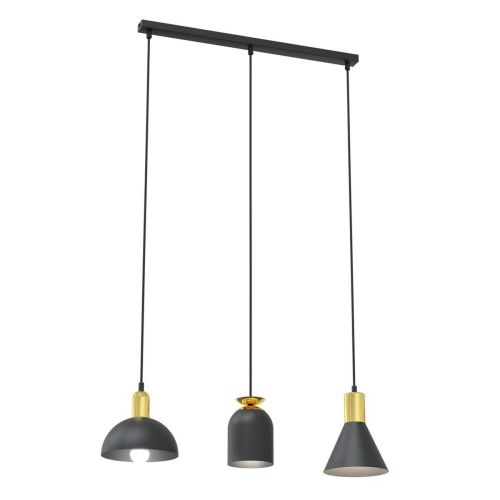 EPIKASA Lampada a Sospensione Fox - Nero 60x18x140 cm