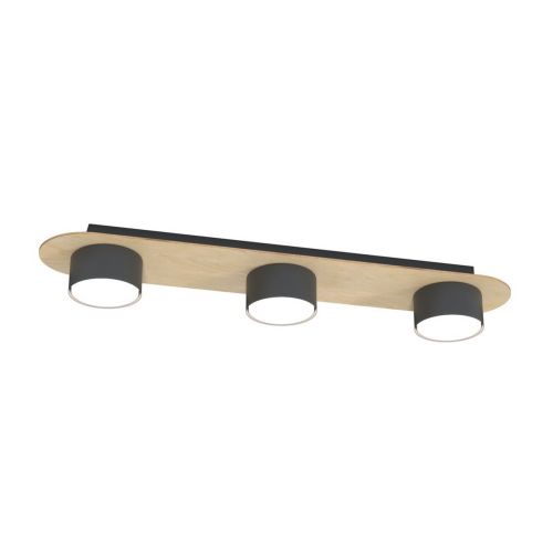 EPIKASA Lampada a Soffitto Diaz - Nero 55x11x7 cm