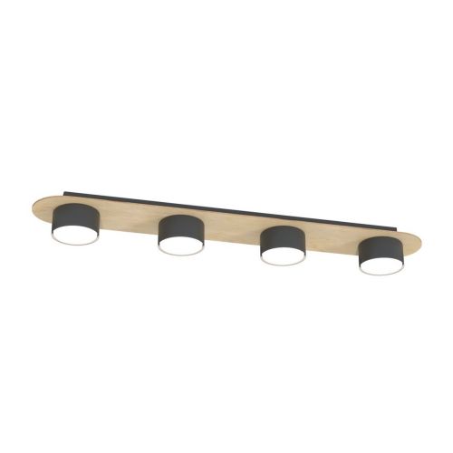 EPIKASA Lampada a Soffitto Diaz - Nero 70x11x7 cm