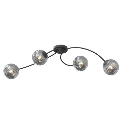 EPIKASA Lampada a Soffitto Vibra - Nero 31x15x110 cm