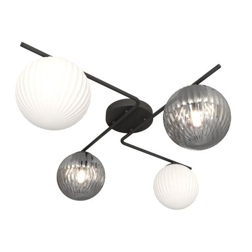 Epikasa Lampada a Soffitto Vespa - Nero 60x16x72 cm