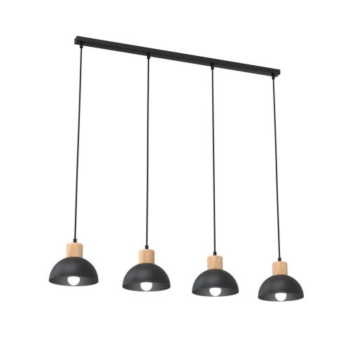 EPIKASA Lampada a Soffitto Seco - Nero 90x18x140 cm