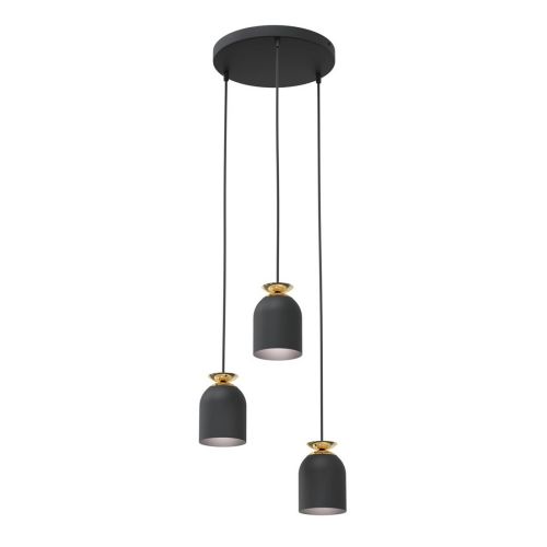 EPIKASA Lampada a Sospensione Target - Nero 30x30x140 cm