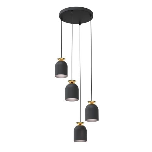 EPIKASA Lampada a Sospensione Target - Nero 30x30x140 cm