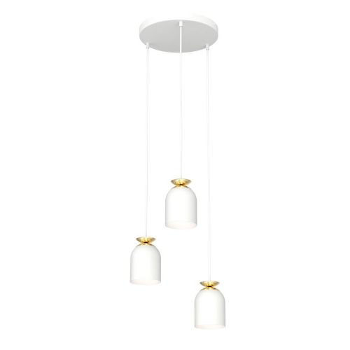 EPIKASA Lampada a Sospensione Target - Bianco 30x30x140 cm