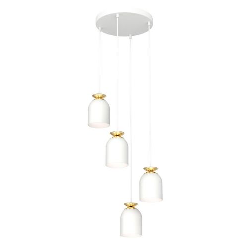 EPIKASA Lampada a Sospensione Target - Bianco 30x30x140 cm