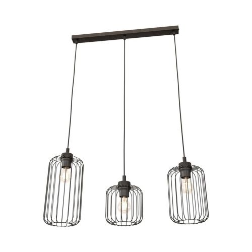 EPIKASA Lampada a Sospensione Vander - Nero 60x16x140 cm