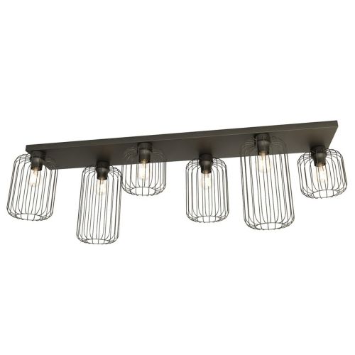 EPIKASA Lampada a Soffitto Barn - Nero 115x16x35 cm