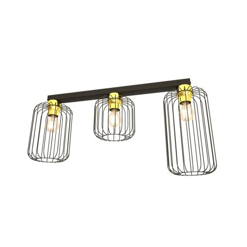 EPIKASA Lampada a Soffitto Barn - Nero 70x16x35 cm