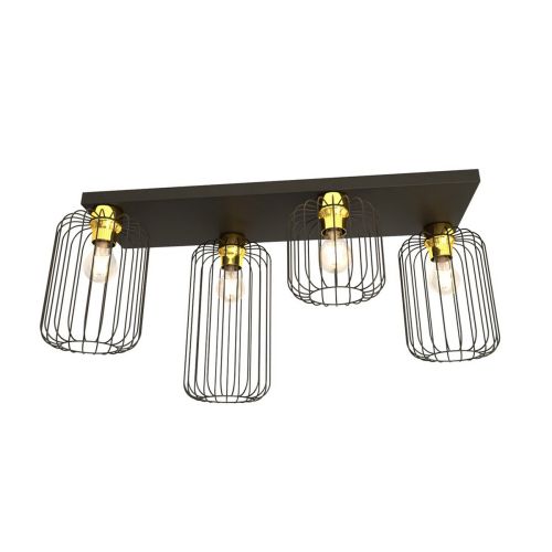 EPIKASA Lampada a Soffitto Barn - Nero 70x16x35 cm