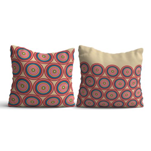 Epikasa Set 2 pcs Decorative Cushion Pillowcases Bursa - Multicolor 50x50x2,5 cm