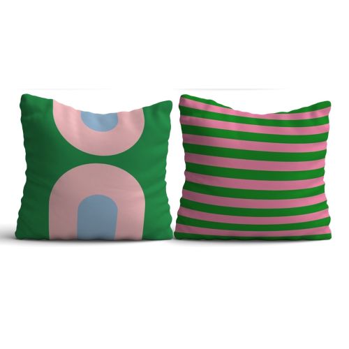 Epikasa Set 2 pcs Decorative Cushion Pillowcases Konya - Multicolor 50x50x2,5 cm