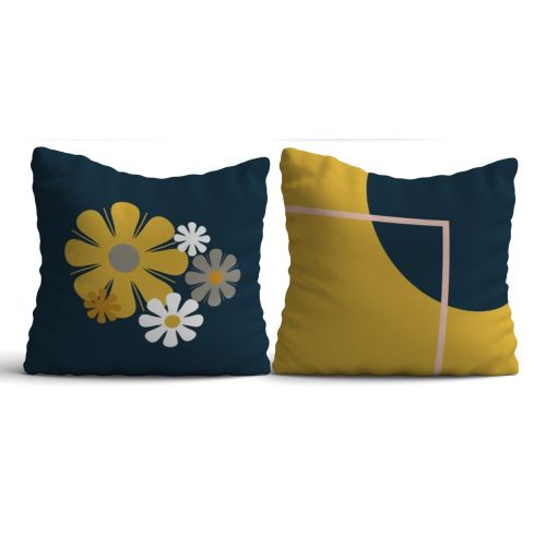 Epikasa Set 2 pcs Decorative Cushion Pillowcases Kayseri - Multicolor 50x50x2,5 cm