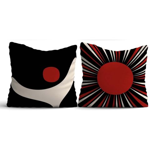 Epikasa Set 2 pcs Decorative Cushion Pillowcases Balikesir - Multicolor 50x50x2,5 cm