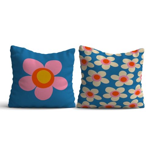 Epikasa Set 2 pcs Decorative Cushion Pillowcases Adiyaman - Multicolor 50x50x2,5 cm