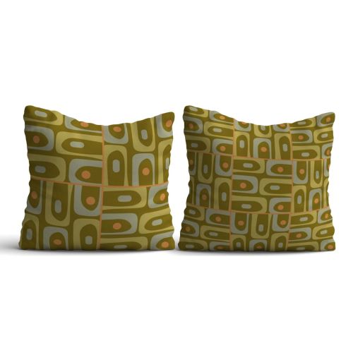 Epikasa Set 2 pcs Decorative Cushion Pillowcases Alessandretta - Multicolor 50x50x2,5 cm